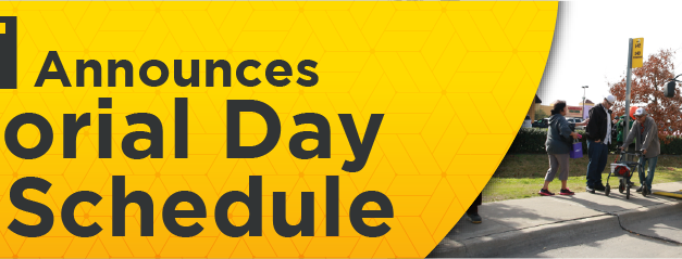 DART Announces Memorial Day 2023 Schedule 