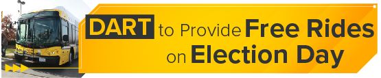 DART to Provide Free Rides on Election Day