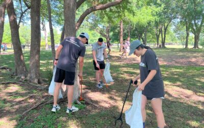 Volunteers Help Clean Up Crowley Park 