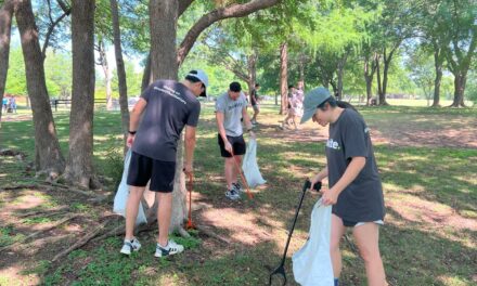 Volunteers Help Clean Up Crowley Park 