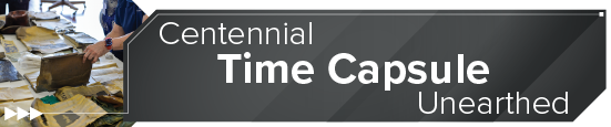 Centennial Time Capsule Unearthed 