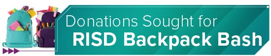 Donations Sought for RISD Backpack Bash 