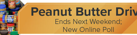 Peanut Butter Drive Ends Next Weekend; New Online Poll 