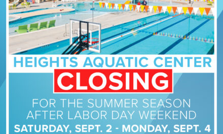 Heights Family Aquatic Center Closes for the Season on Labor Day 