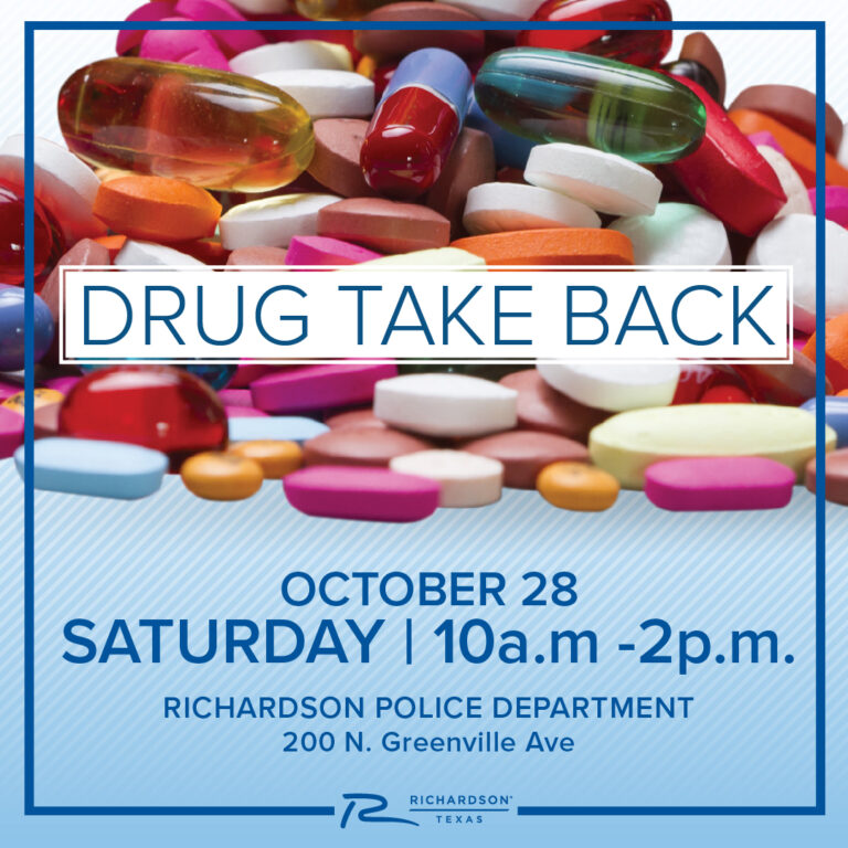 Drug Take Back Event to Held Saturday, Oct. 28 at Richardson Police ...