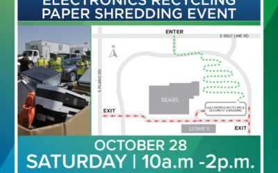 Electronics Recycling and Paper Shredding Event to be Held Saturday, Oct. 28