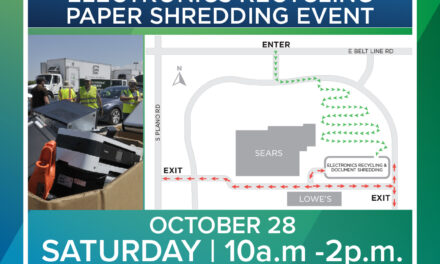 Electronics Recycling and Paper Shredding Event to be Held Saturday, Oct. 28