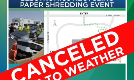 CANCELED: Paper Shredding/Electronics Recycling Event 