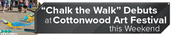 Chalk the Walk Debuts at Cottonwood Art Festival this Weekend 