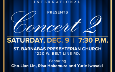 Chamber Music International Concert Tomorrow Night