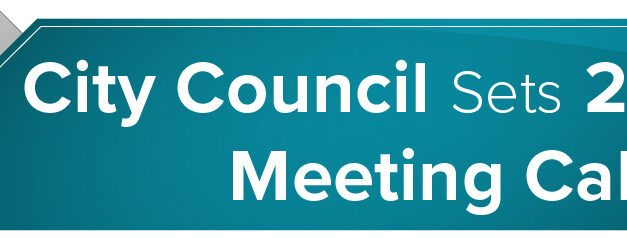 City Council Sets 2024 Meeting Calendar  