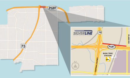 Road Construction Work for DART Silverline to Affect Lanes Along Bush Frontage Road 