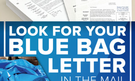 Letters Redeemable for Two Rolls of Blue Recycling Bags Mailed to Richardson Residents