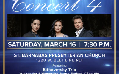 Chamber Music International Concert Tomorrow Night