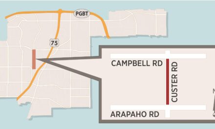 Street Markings Begin on Reconstructed Custer Road 