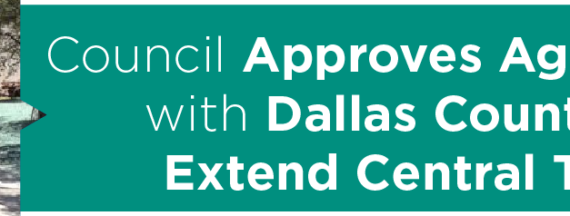 Council Approves Agreement with Dallas County to Extend Central Trail 