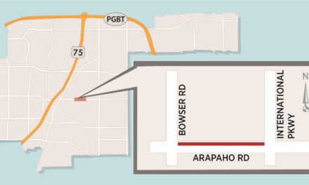 Lane Closures on Westbound Arapaho at Bowser 