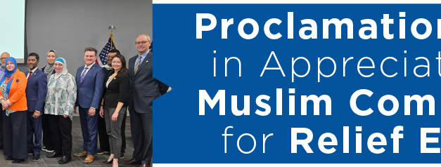 Proclamation Made in Appreciation of Muslim Community for Relief Efforts 