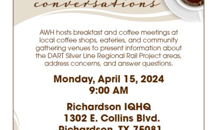 “Breakfast and Coffee Community Update” Re: DART Silver Line Monday 