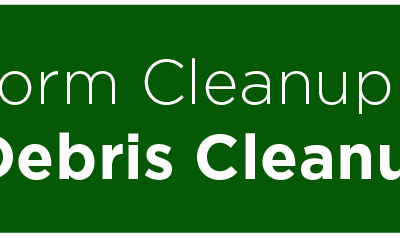 Storm Aftermath; Debris Cleanup Update