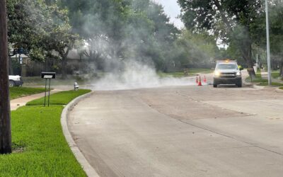 Smoke Testing Underway in Rowlett Creek Basin 