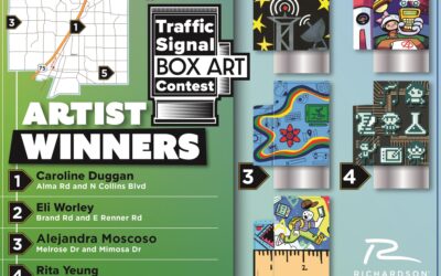 Traffic Signal Box Art Contest Artwork Installed