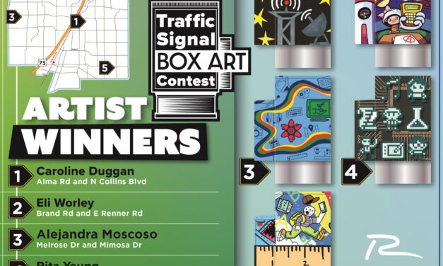 Traffic Signal Box Art Contest Artwork Installed