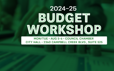 City Council Budget Workshop Next Week 