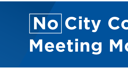 No City Council Meeting Monday  