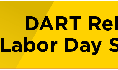DART Releases Labor Day Schedule  