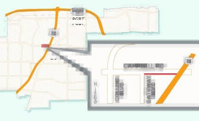 Right Lane Closure Expected on Eastbound Campbell Near US 75