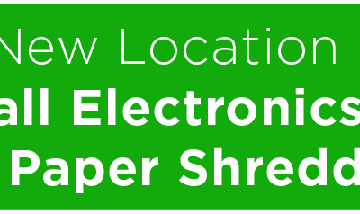 New Location Chosen for Fall Electronics Recycling/Paper Shredding Event