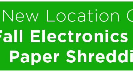 New Location Chosen for Fall Electronics Recycling/Paper Shredding Event