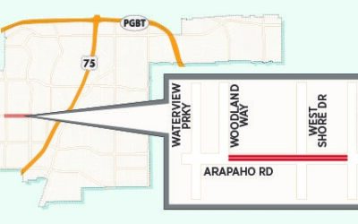 Lane Closures May Cause Delays on Eastbound Arapaho Near Floyd