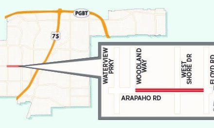 Lane Closures May Cause Delays on Eastbound Arapaho Near Floyd