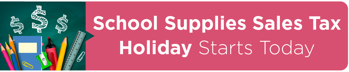 School Supplies Sales Tax Holiday Starts Today | Richardson Today