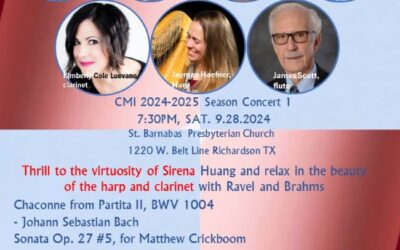 Chamber Music International Season Opening Concert Tomorrow Night