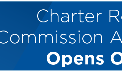 Charter Review Commission Application Opens Oct. 1