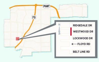 Sidewalk, Alley Repairs May Narrow Floyd Road Temporarily North of Belt Line