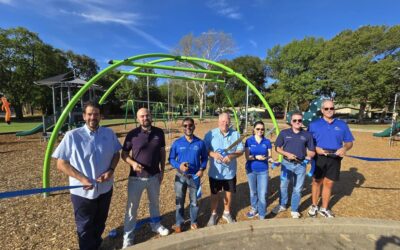 Ribbon Cuttings Held at Two Refurbished Playgrounds 
