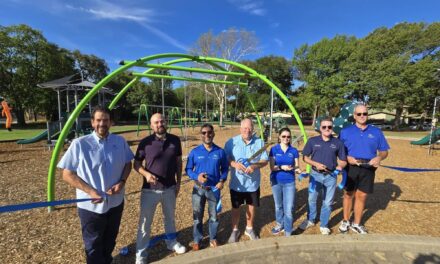 Ribbon Cuttings Held at Two Refurbished Playgrounds 