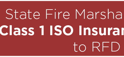 State Fire Marshal Presents Class 1 ISO Insurance Rating to RFD 