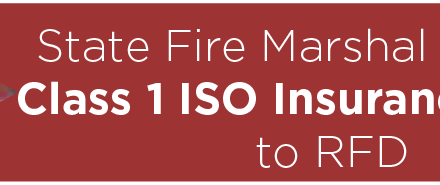 State Fire Marshal Presents Class 1 ISO Insurance Rating to RFD 