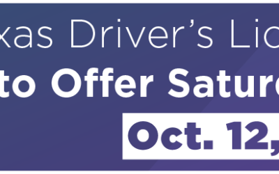 Texas Driver’s License Offices to Offer Saturday Hours Oct. 12, 26