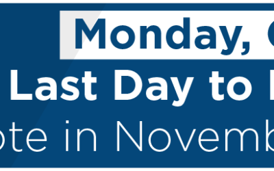 Monday, Oct. 7 is Last Day to Register to Vote in November Election
