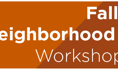 Fall Neighborhood Leadership Workshop Held