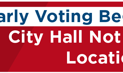 Early Voting Begins Oct. 21; City Hall Not a Voting Location