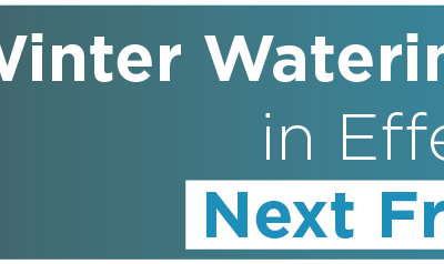 Winter Watering Schedule in Effect Next Friday 