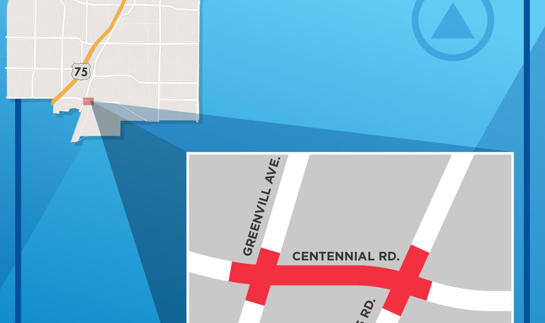 Two Intersections Along Centennial to Experience Temporary Lane Closures