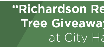 “Richardson Replants” Tree Giveaway Held at City Hall